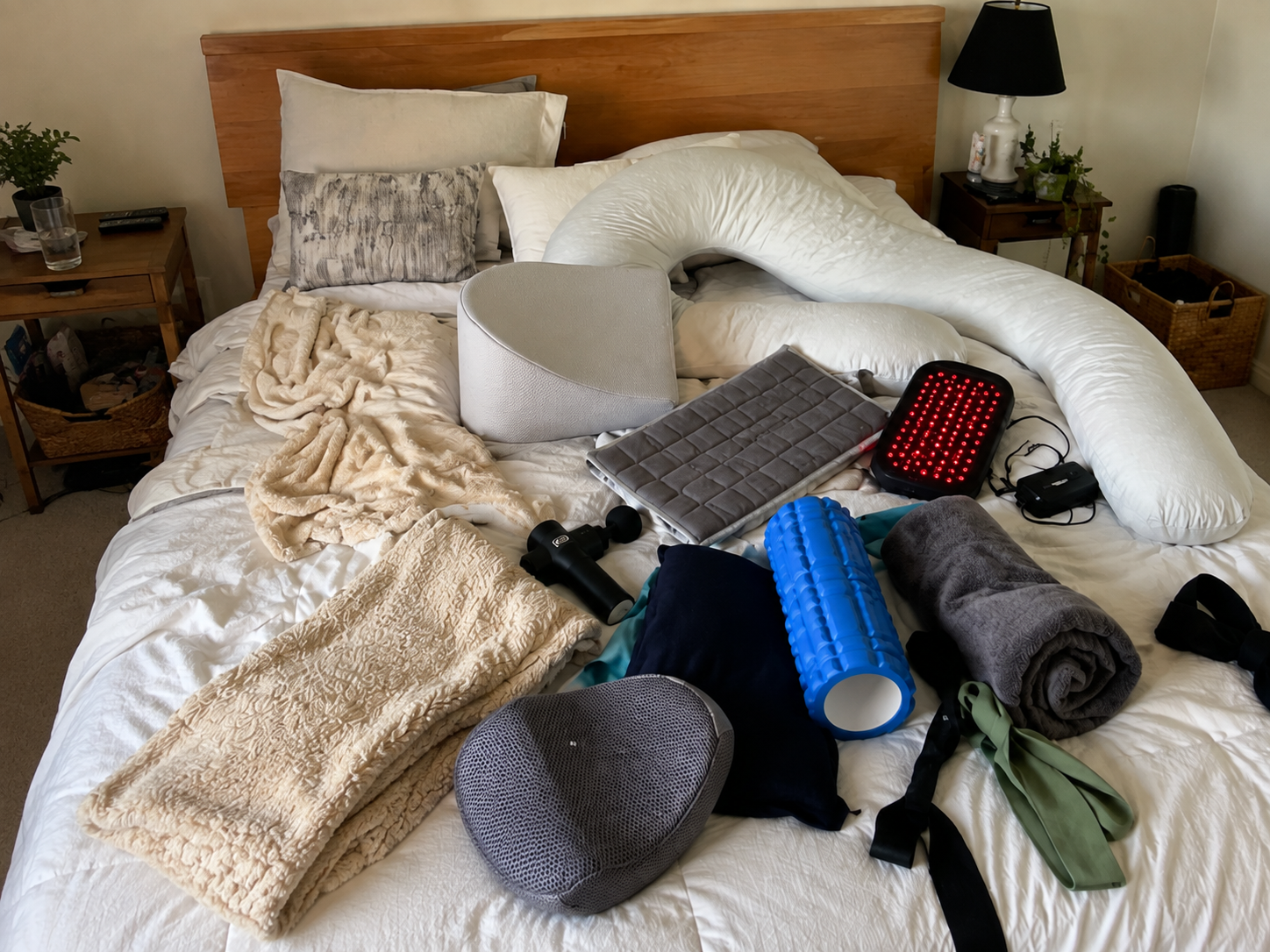 A drawer of hip pain gadgets that did not work