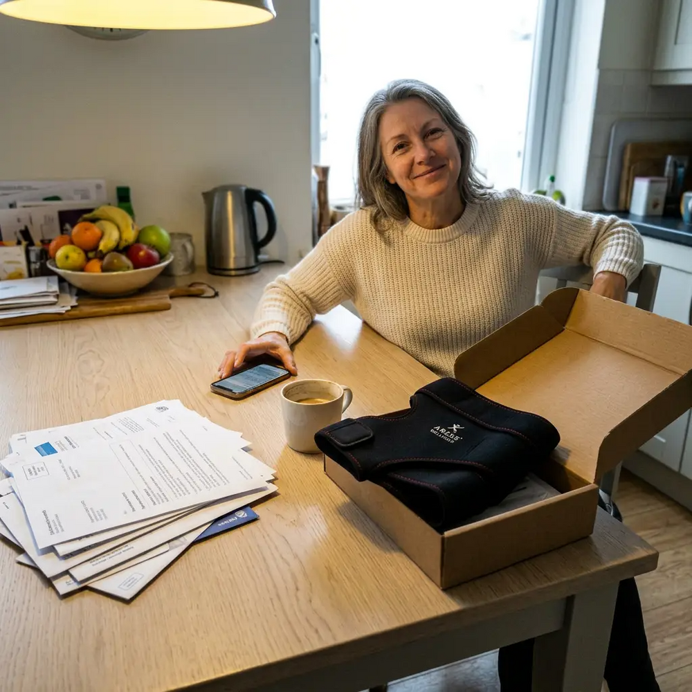 Everything in the box: wrap, bands, app and e-book